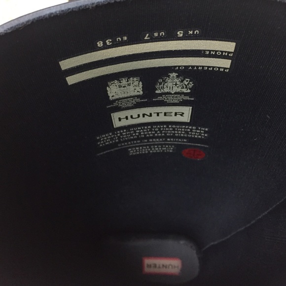 Navy Hunter Boots Size 7 - Picture 2 of 3